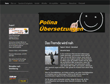 Tablet Screenshot of polina-uebersetzungen.com